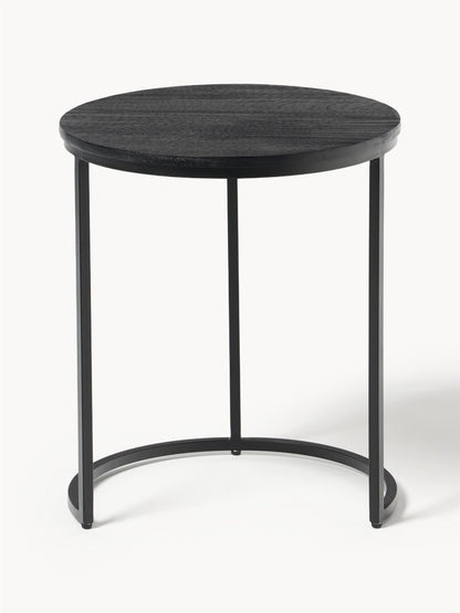 Round side table Black Pepper S/2