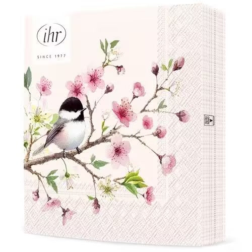 Serviett lunch Little Birdie light rose