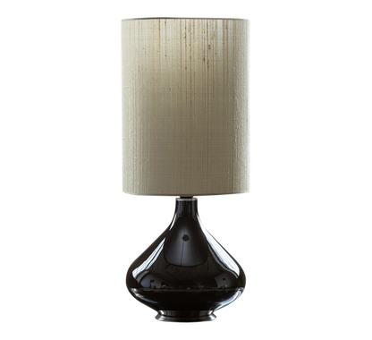Flavia table lamp 70 cm Black Silk Grey Green shade