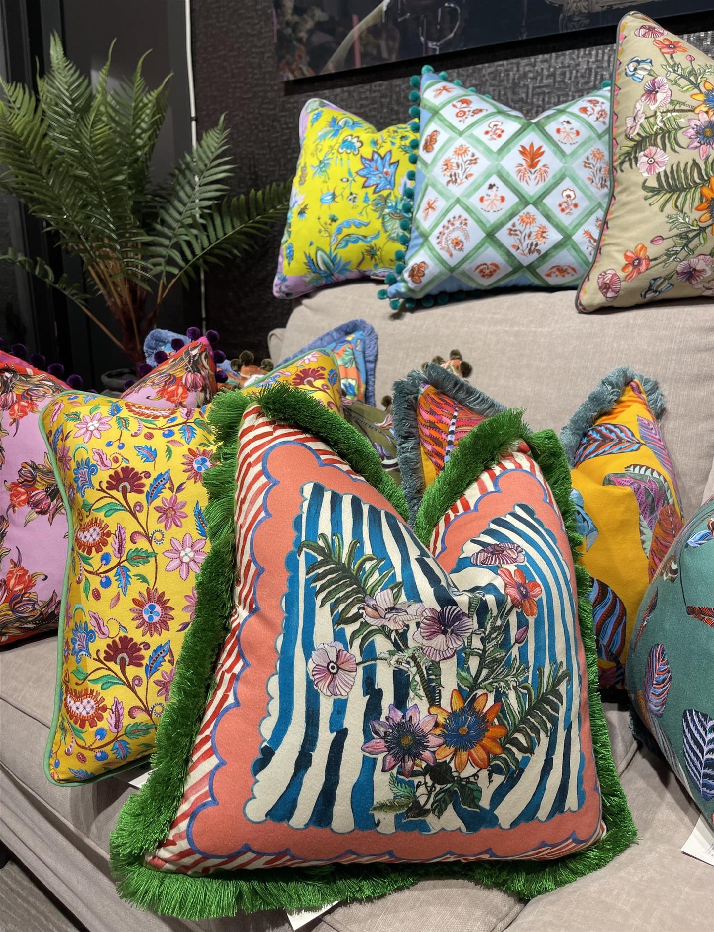 Putetrekk Ioli pink 45x45 cm