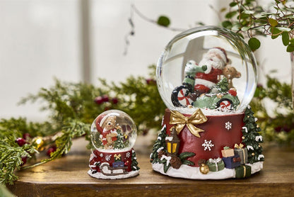 Snow globe teddy bear red 6 cm