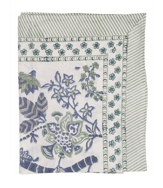 Duk Floral Sea Blue 150x230 cm