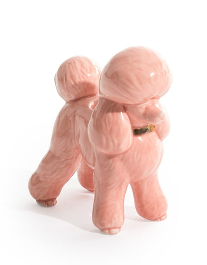 Rosa Puddel lysestake 12 cm
