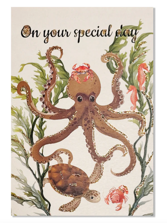 Glitterkort On your special day