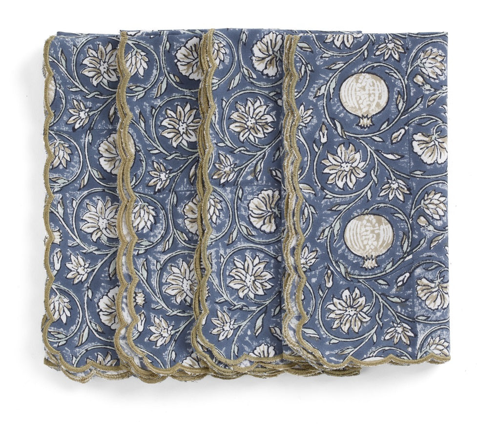 Serviett Tangier Pomegranate Blue 50x50 cm
