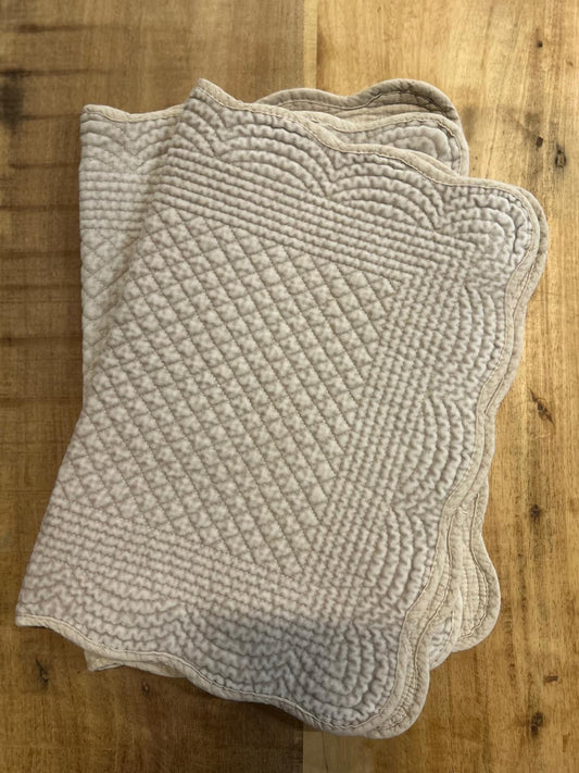 Spisebrikke velour Grey Beige