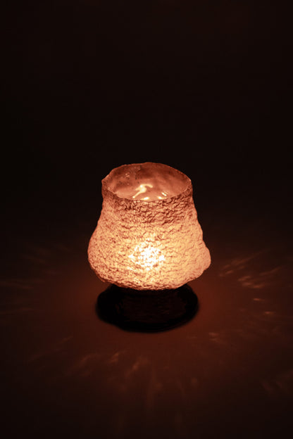 Telysholder Kiva taupe 15 cm