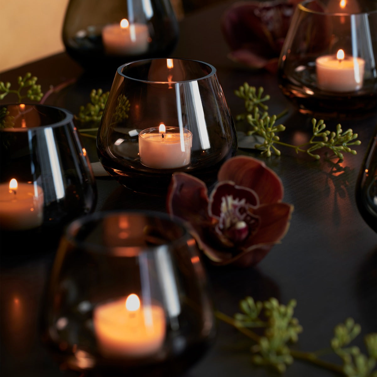 Rocks tea light holder Topaz 8.5 cm