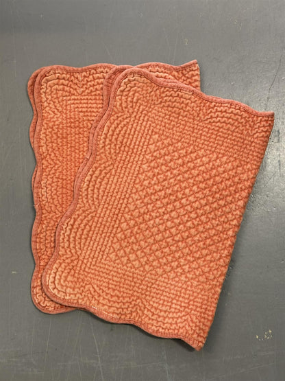 Spisebrikke velour Burnt Orange 35x50 cm