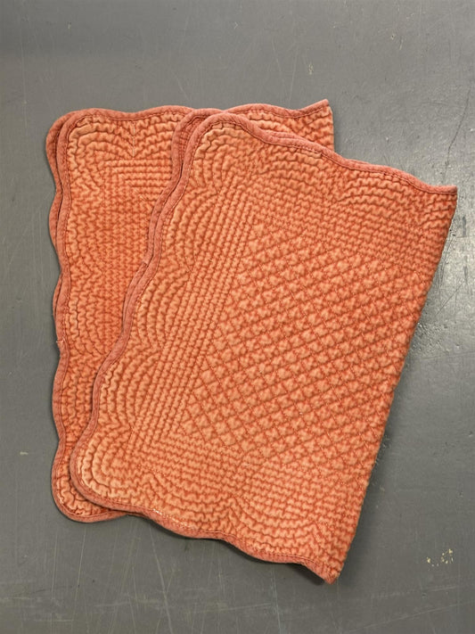 Spisebrikke velour Burnt Orange 35x50 cm