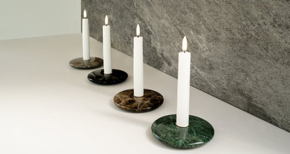 LED kronelys hvit 15 cm