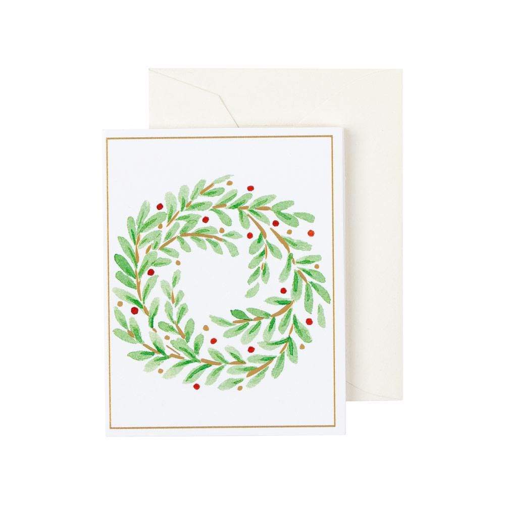 Lite kort Wreath Foil 4 stk