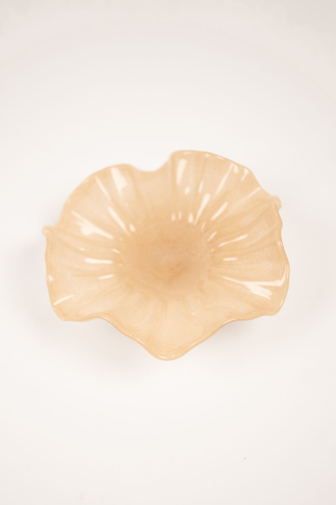 Loa skål på fot beige 22 cm