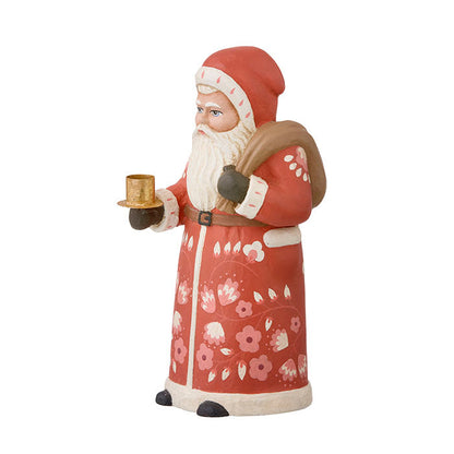 Candlestick Santa Marigold Red 18 cm