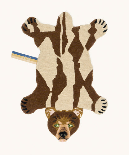 Gulvteppe Quin Bear Rug small 92x62 cm