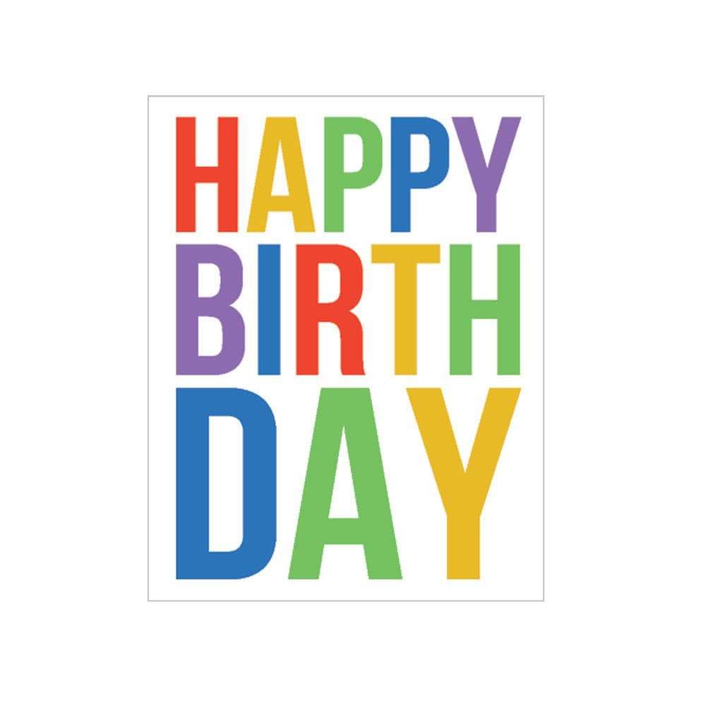 Lite kort Happy Birthday 4 stk