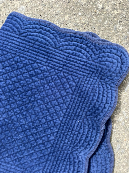 Spisebrikke velour Navy