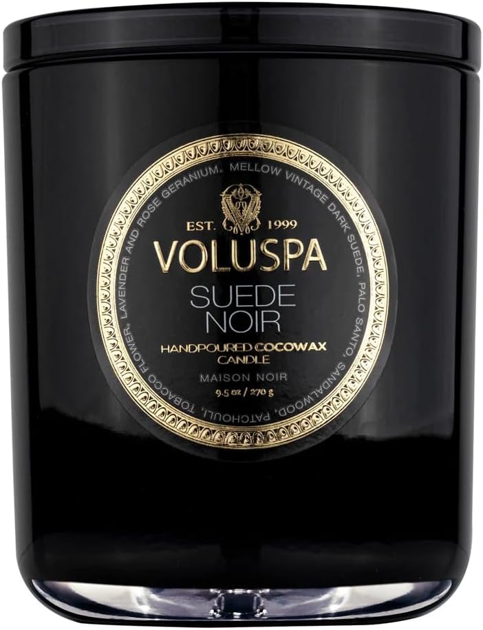 Duftlys Suede Noir Classic Boxed Candle 60 Timer