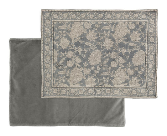 Place mat Indian Rose Dusty Blue