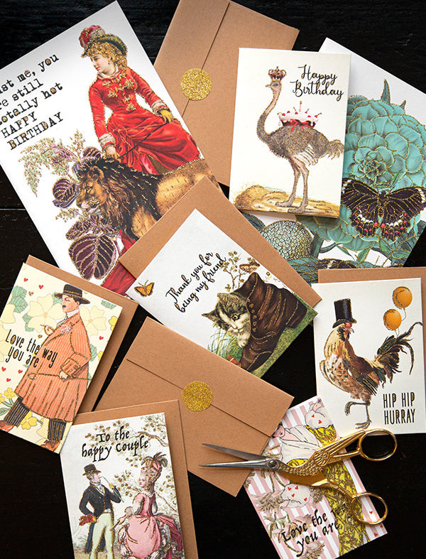 Glitterkort Indian butterfly