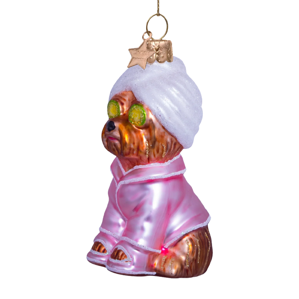 Juletrepynt Spa hund 9,5 cm