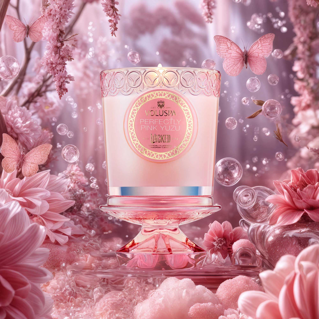 Perfectly Pink Yuzu Boxed Candle 60tim 241g