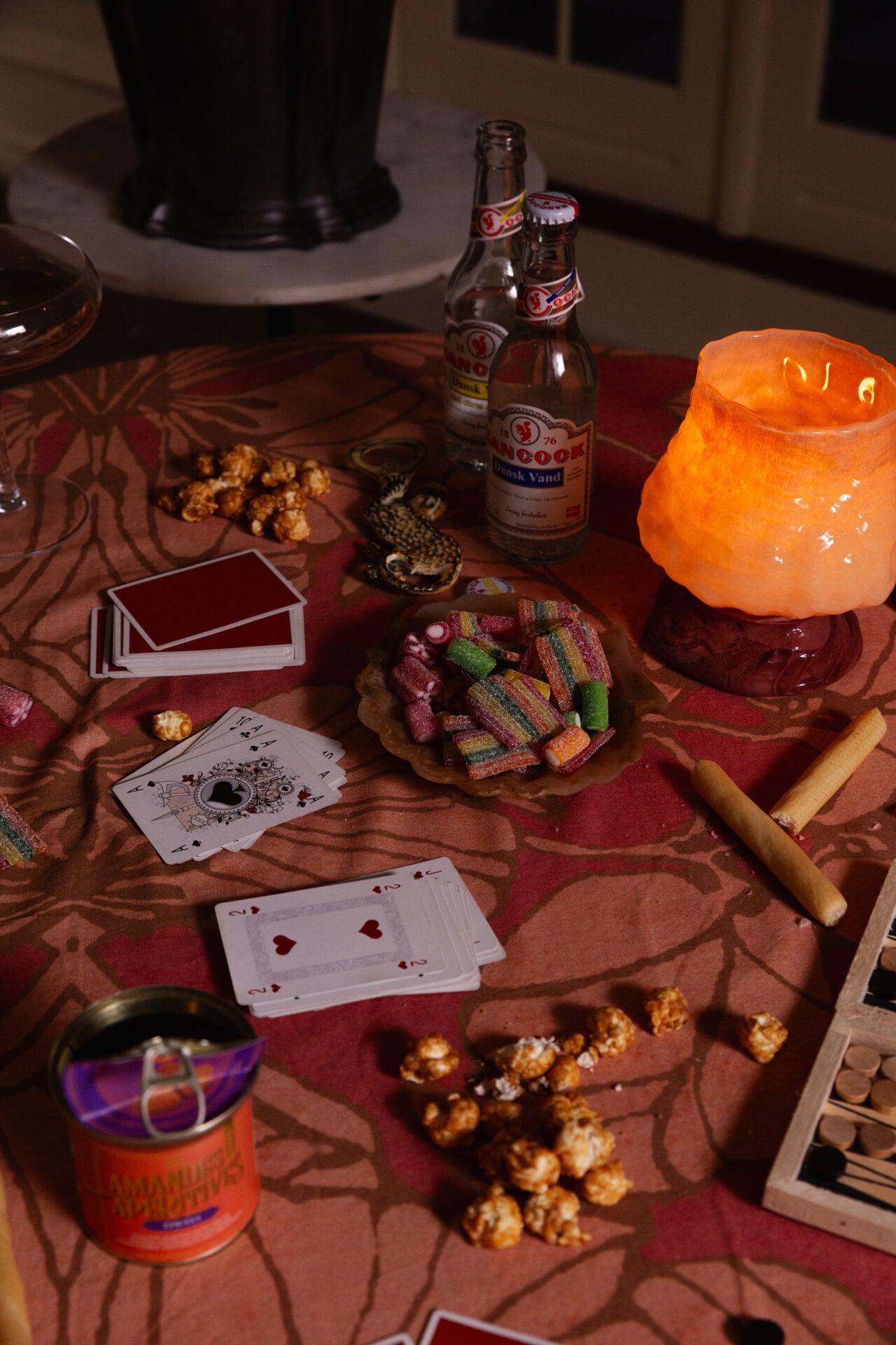 Telysholder Kiva fersken 15 cm