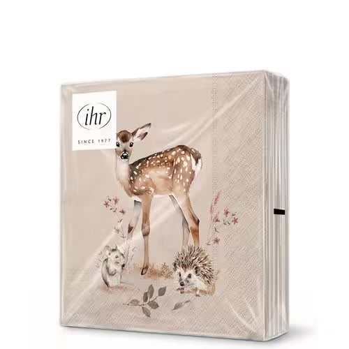 Serviett kaffe Forest Tales linen