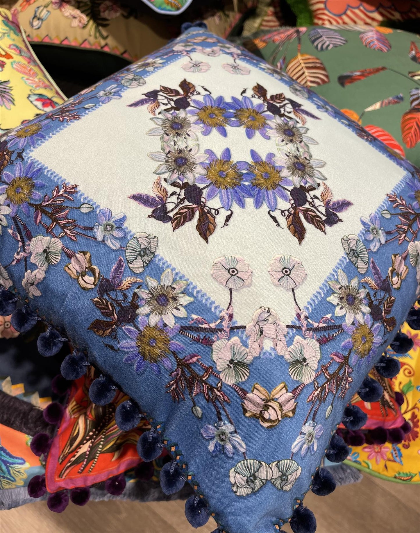 Putetrekk Anastasia blue 45x45 cm