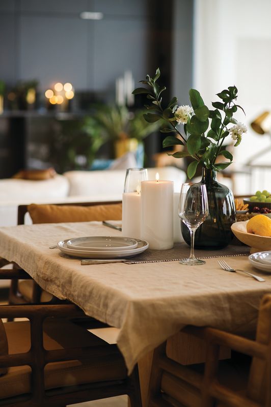 LED pillar candle Nordic White 10x25 cm