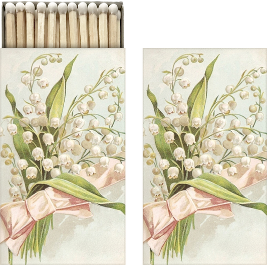 Fyrstikkeske Pastel spring Lily of the valley 6x11 cm