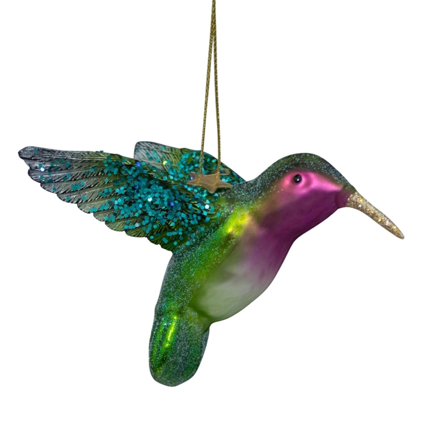 Juletrepynt Kolibri grønn 8,5 cm