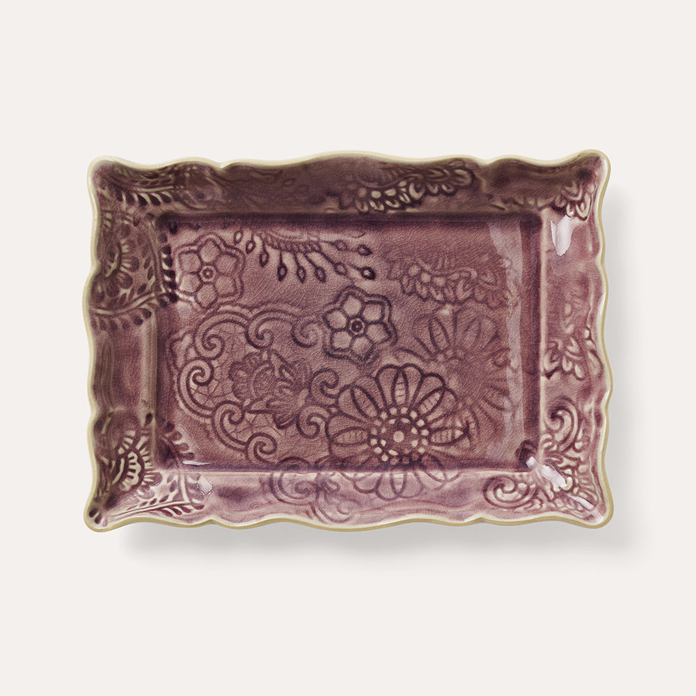 Asjett 19x13 cm Lavender