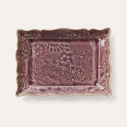 Asjett 19x13 cm Lavender