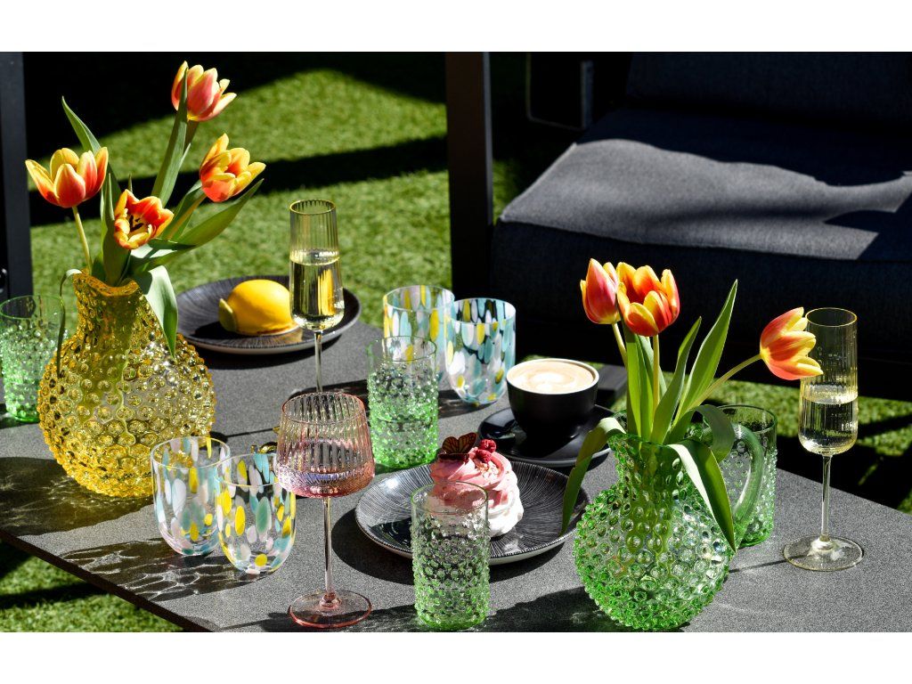 Hobnail Carafe 2L Citrine