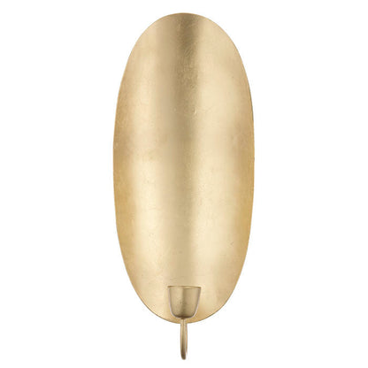 Wall-mounted candlestick oval gold 37 cm