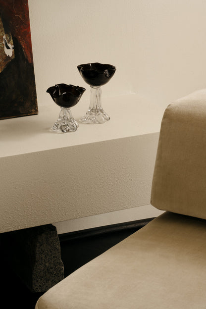 Verna telysholder brun 17 cm