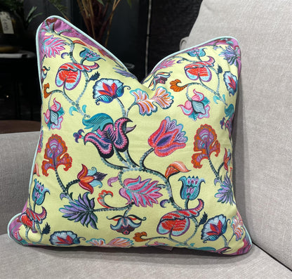 Putetrekk Chloe lemon 45x45 cm