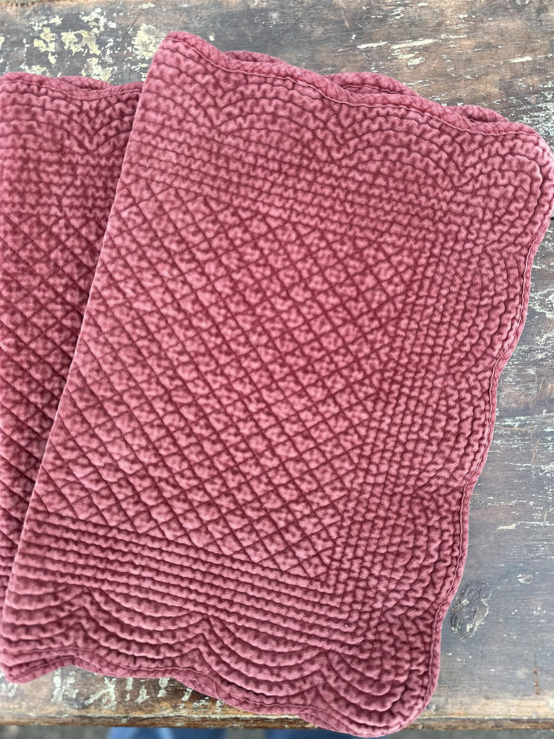 Spisebrikke velour Port Wine