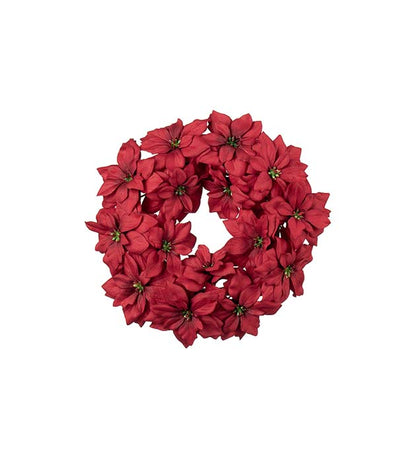 Wreath poinsettia red 30 cm