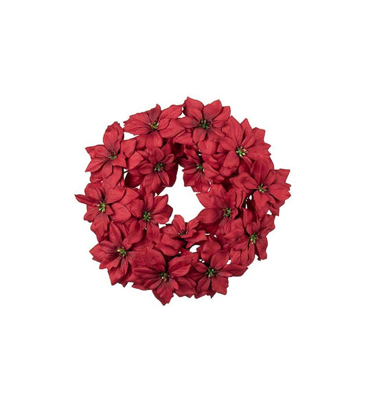 Wreath poinsettia red 30 cm