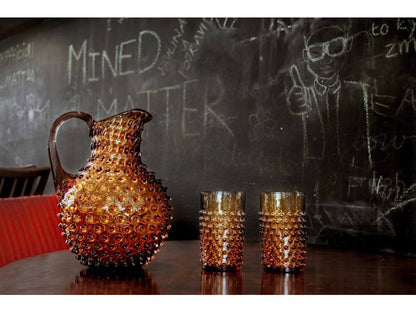 Hobnail carafe 2L Amber
