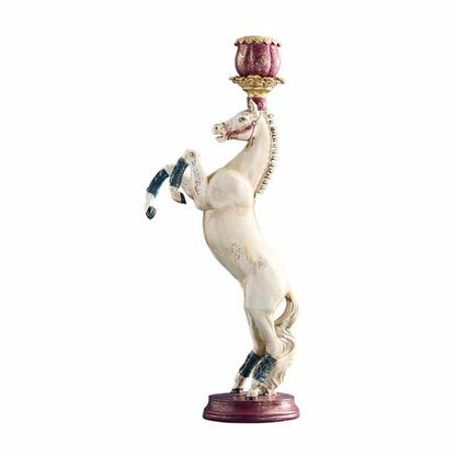 Lysestake Circus hest hvit 36 cm