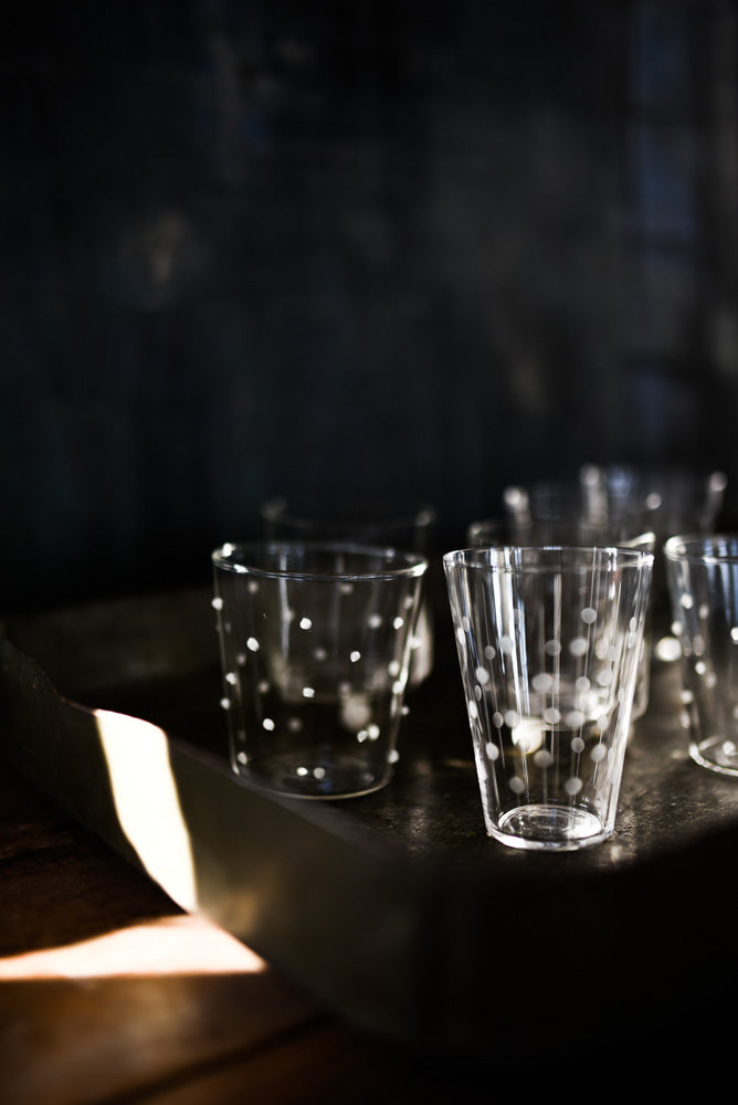 Venezia water glass white 9 cm