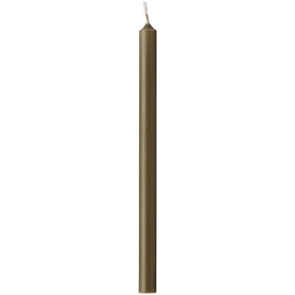 Kronelys olivengrønn stearin 1,3x20 cm