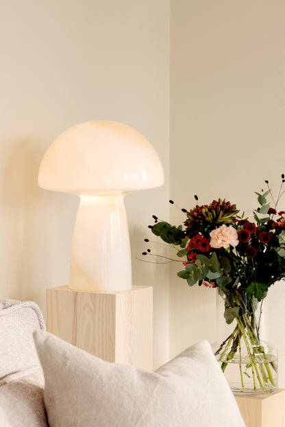 Bordlampe Fungo Swirl 30 Beige