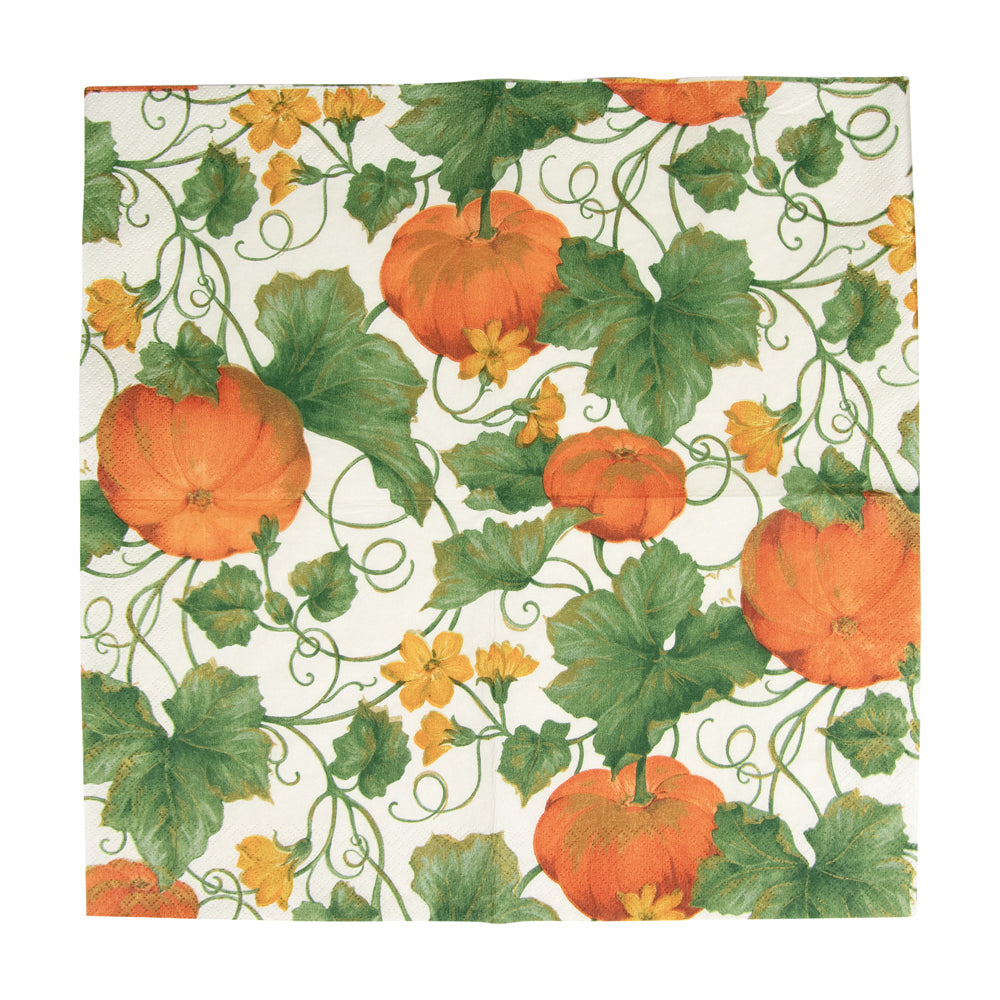 Serviett lunch Heirloom Pumpkins Ivory & Orange