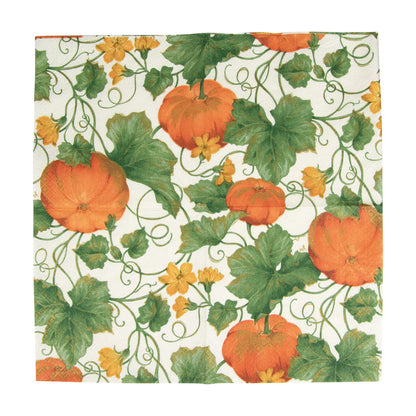 Serviett lunch Heirloom Pumpkins Ivory & Orange
