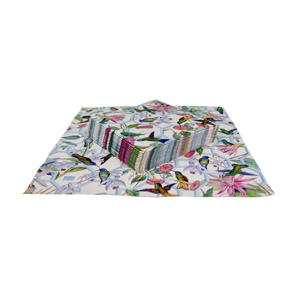 Napkin lunch Hummingbird trellis
