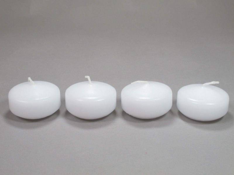 Floating candle white 3x5 cm